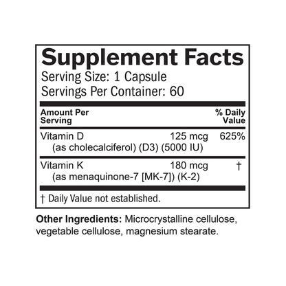 Vitamin D3 + K2